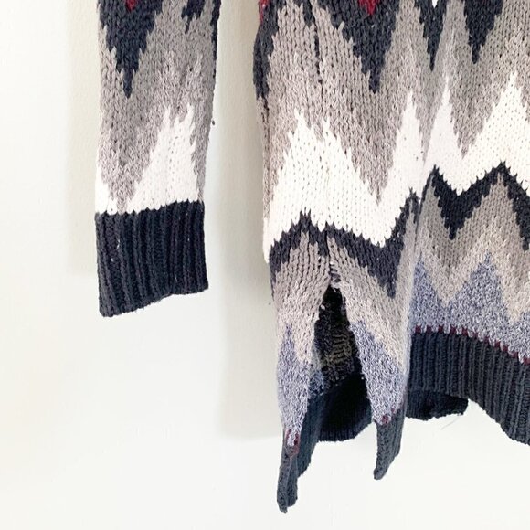 American Eagle thick heavy knit long lines tunic duster long sleeve open sweater - Picture 5 of 7